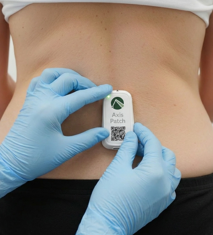 Grasshopper Axis Patch™ Application on Lower Back