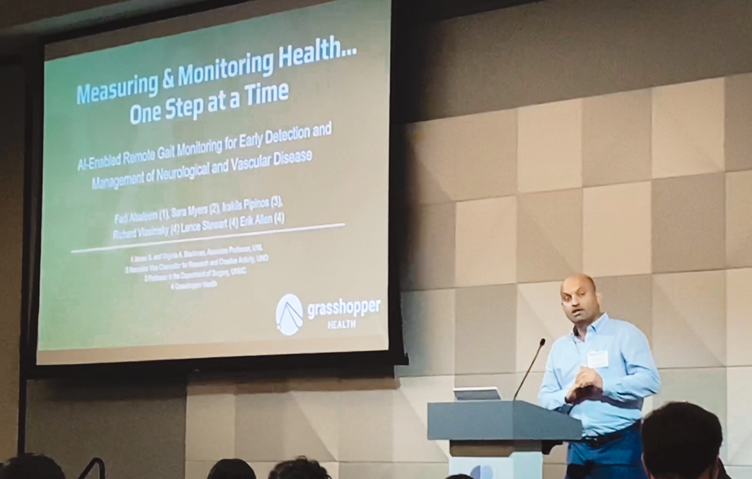 Dr. Fadi Alsaleem presenting at the 2026 Big Ten Neuroscience Annual Meeting